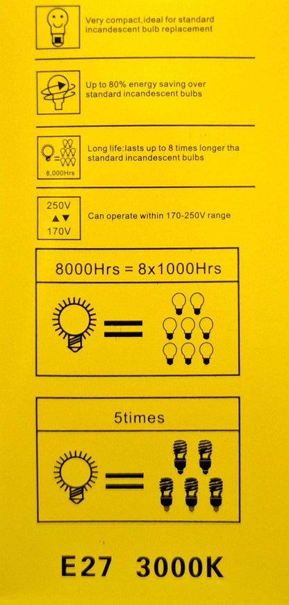 Andowl Rechargeable 15w E27 LED Bulb