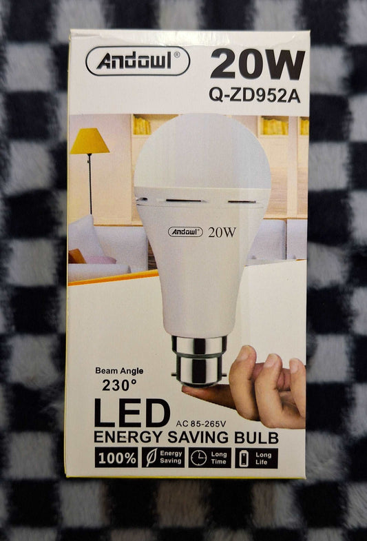Andowl Rechargeable 20w B22 LED Bulb