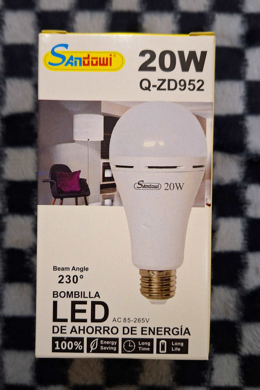 Andowl Rechargeable 20w E27 LED Bulb