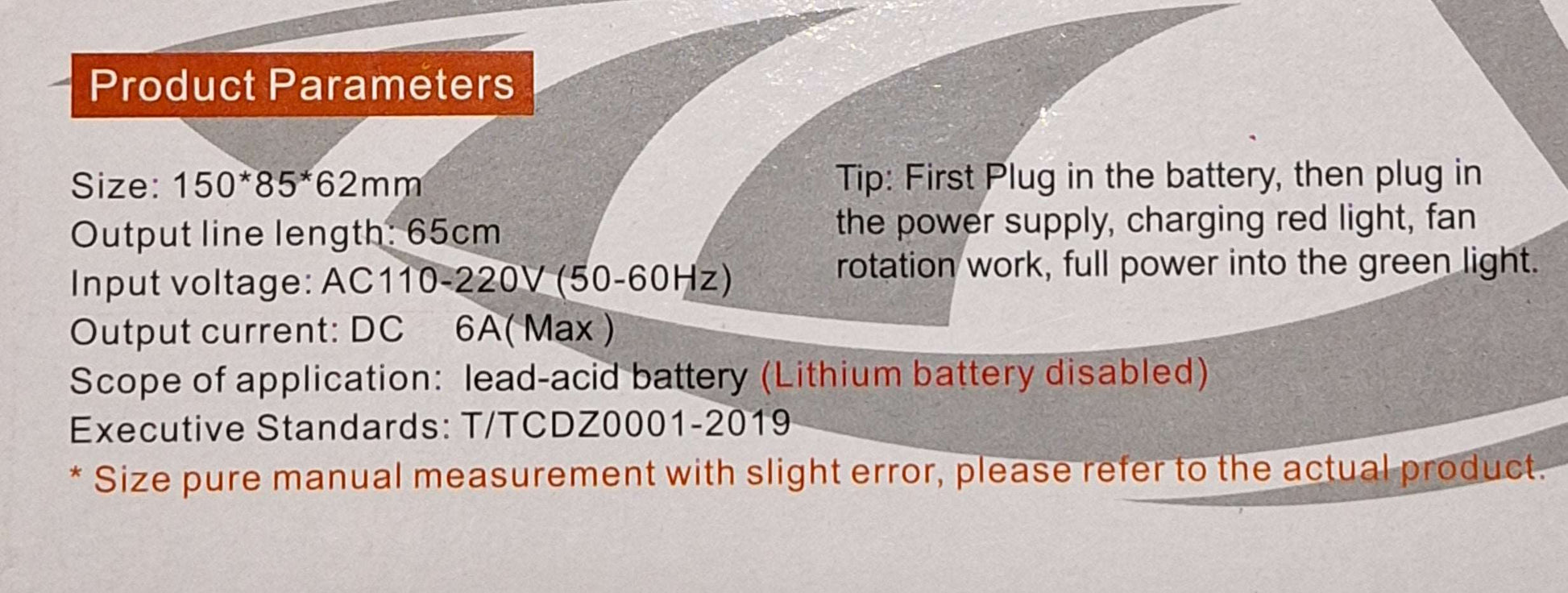 Aoits Lead-Acid Battery Charger 12v 10ah