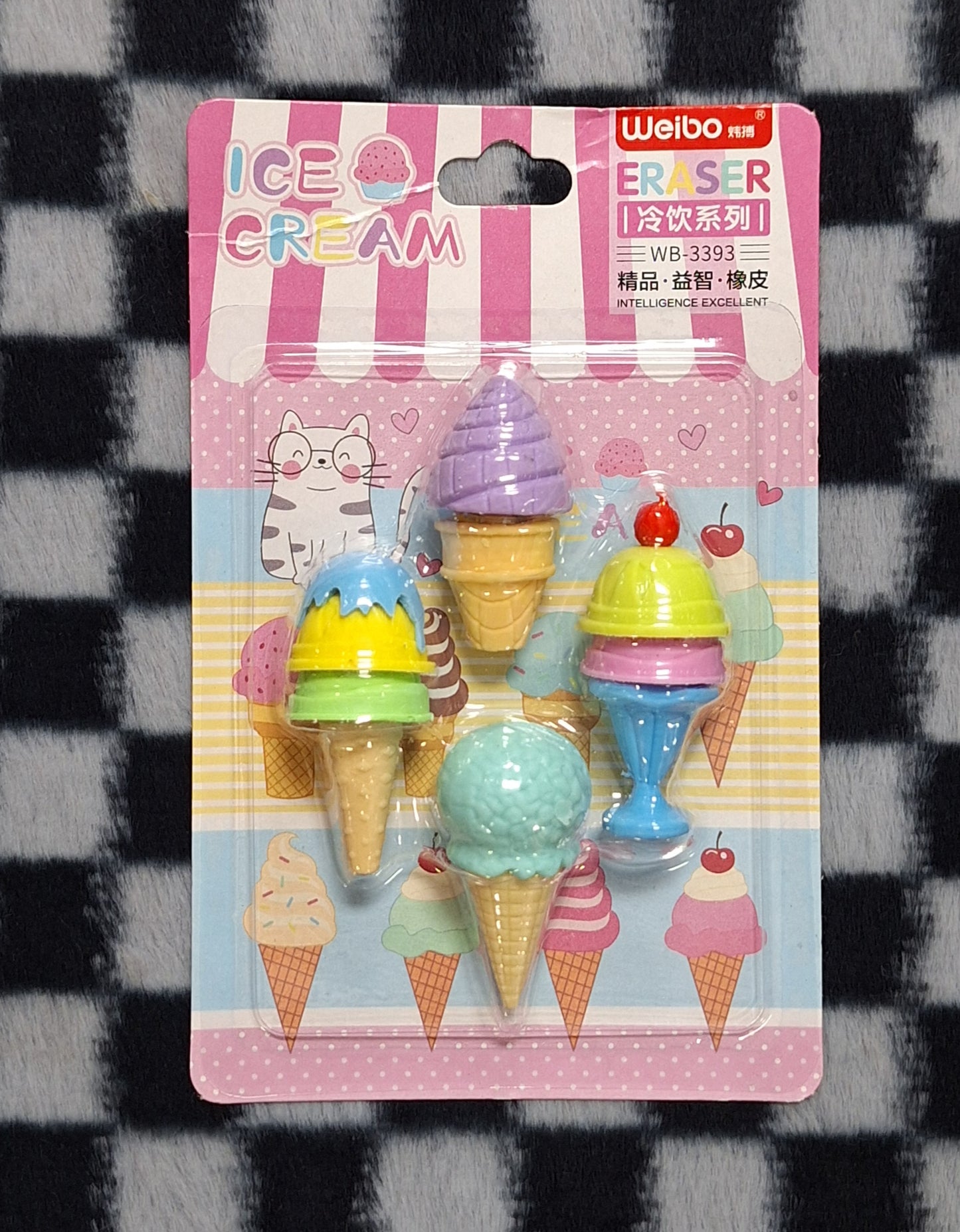 Weibo Ice Cream Eraser Set