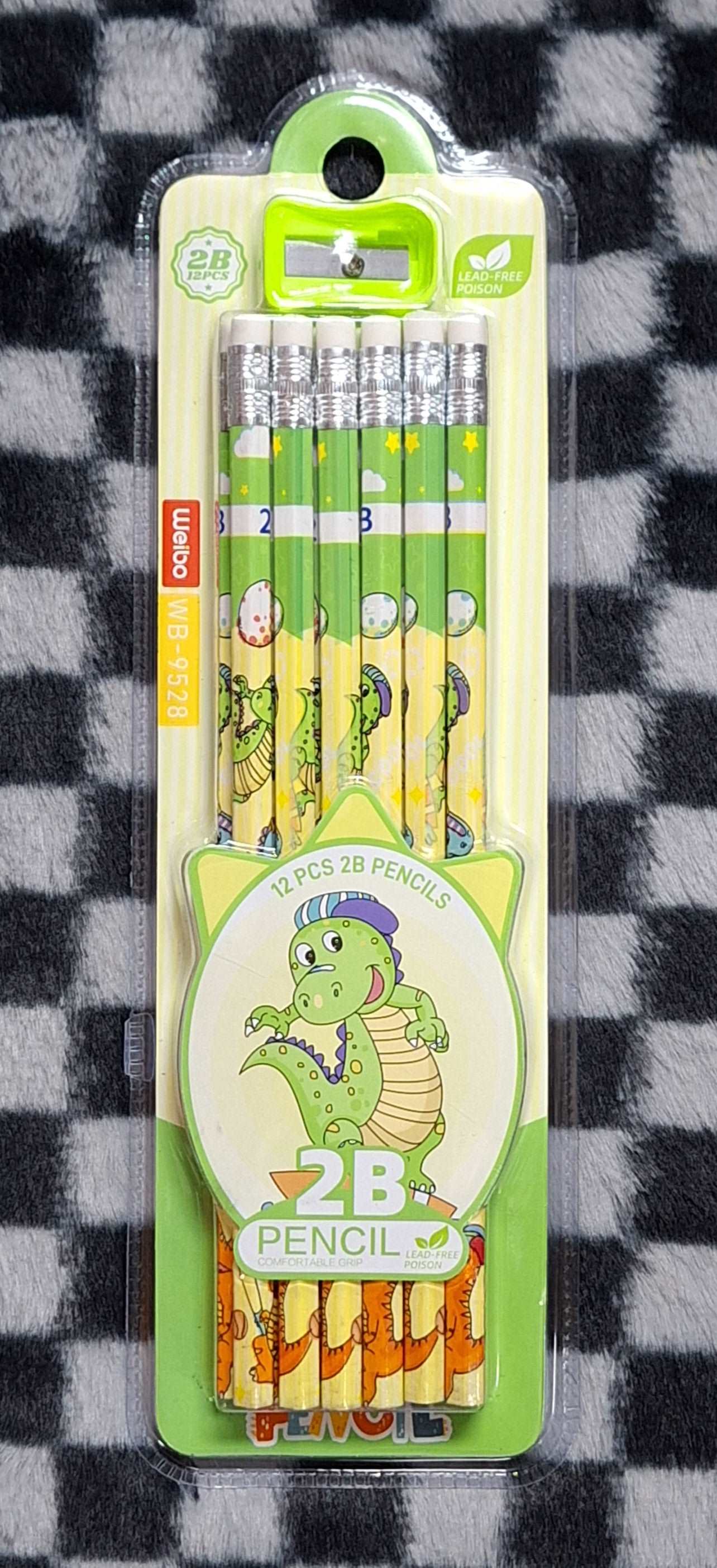 12pcs 2B Pencils With Sharpener