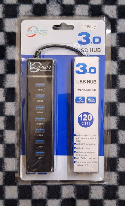 Type C 3.0 USB Hub - 7 Ports