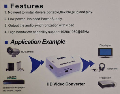 Mini VGA to HDMI Converter