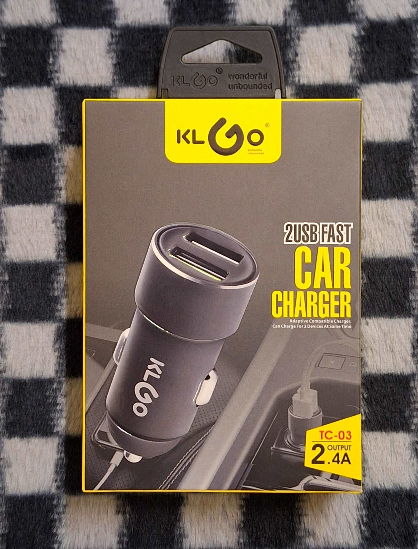 2 Port USB Car Mobile Phone  Charger - 2.4A