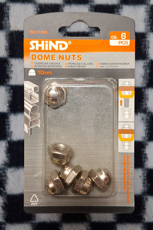 6pcs Dome Nuts 10mm