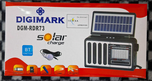 Digimark Solar Charge Radio With Bluetooth