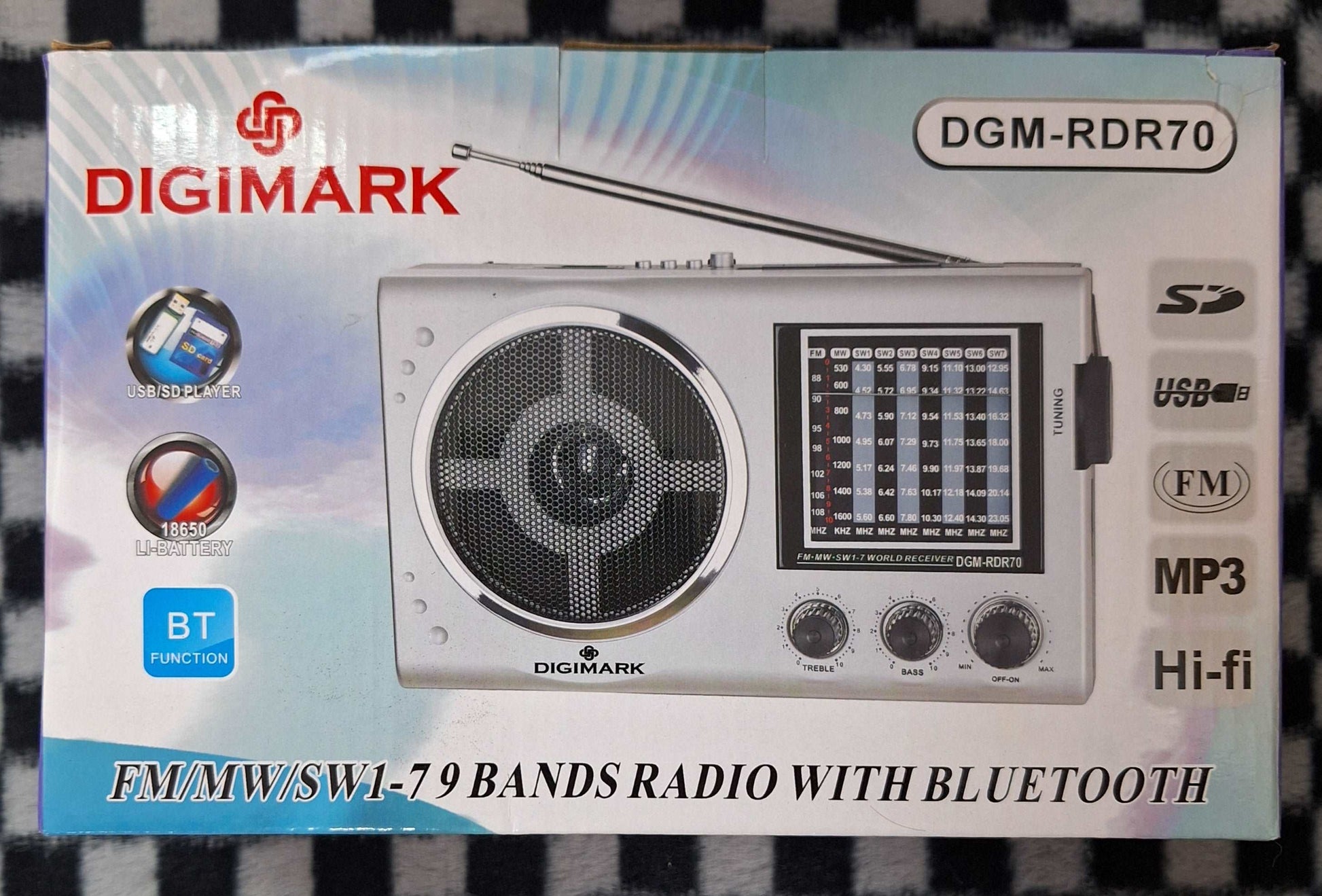 Digimark Multifunctional  Battery Operated Bluetooth Radio