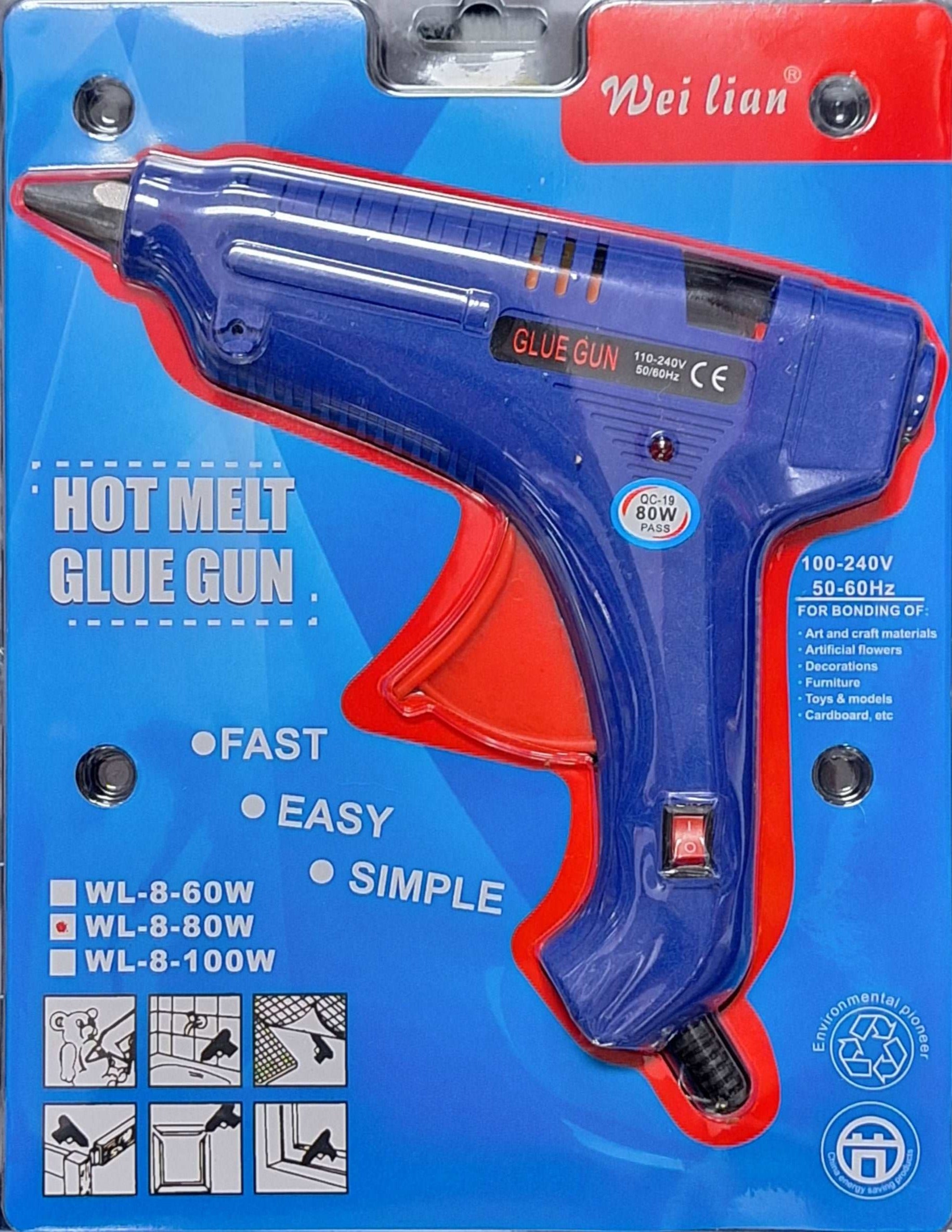 Hot Glue Gun 80w - Blue