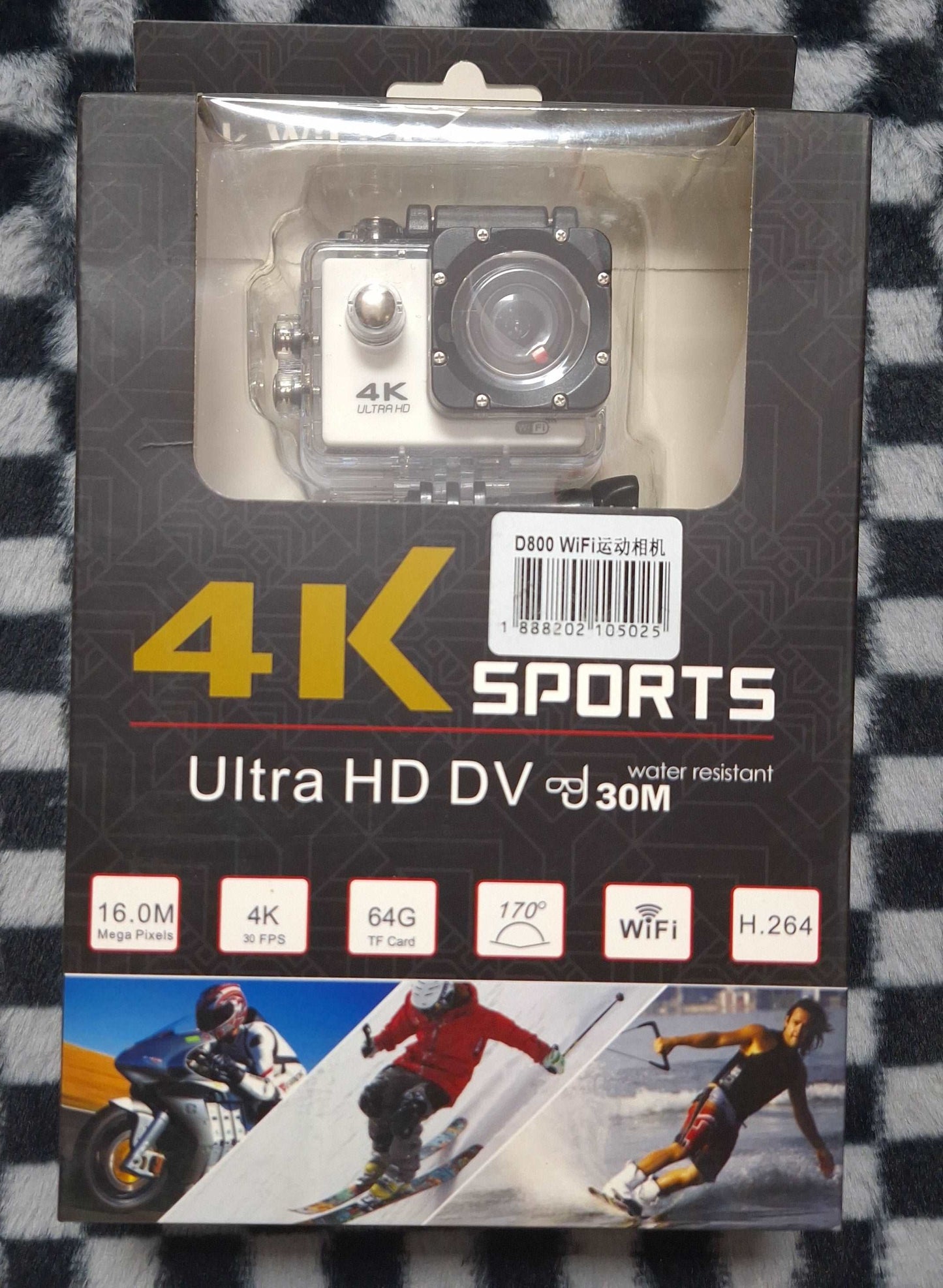 4k Ultra HD Action Camera - 16 Megapixels With WiFi