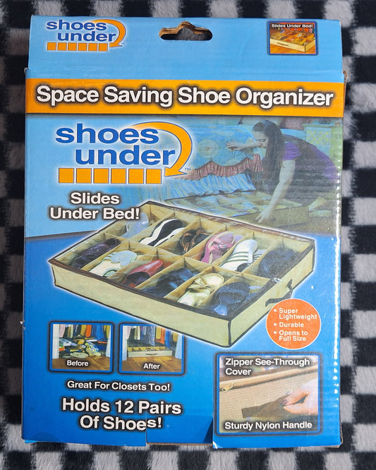 Space Saving Shoe Organizer- Holds 12 Pairs Of Shoes!