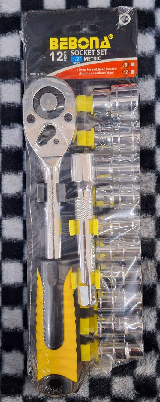 12pcs 1/2" Socket Set