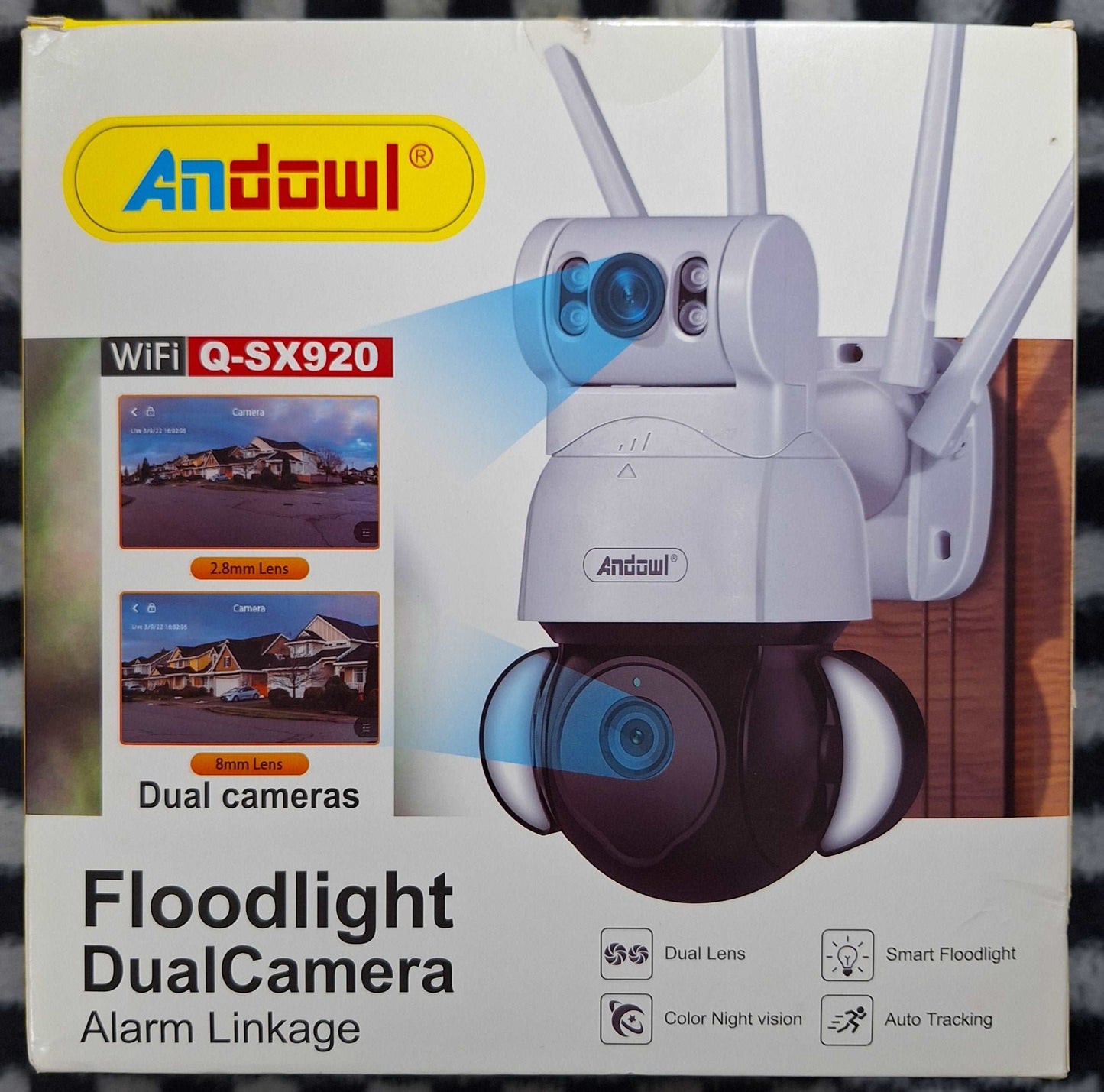 Andowl Smart WiFi 4K Dual Camera With Floodlight