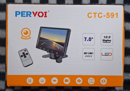 Pervoi 7 Inch 2 Channel TFT/LED AV Monitor – Compact and Versatile Display