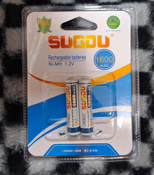 SUGDU 1.2v 1600mAh AAA Rechargeable Batteries