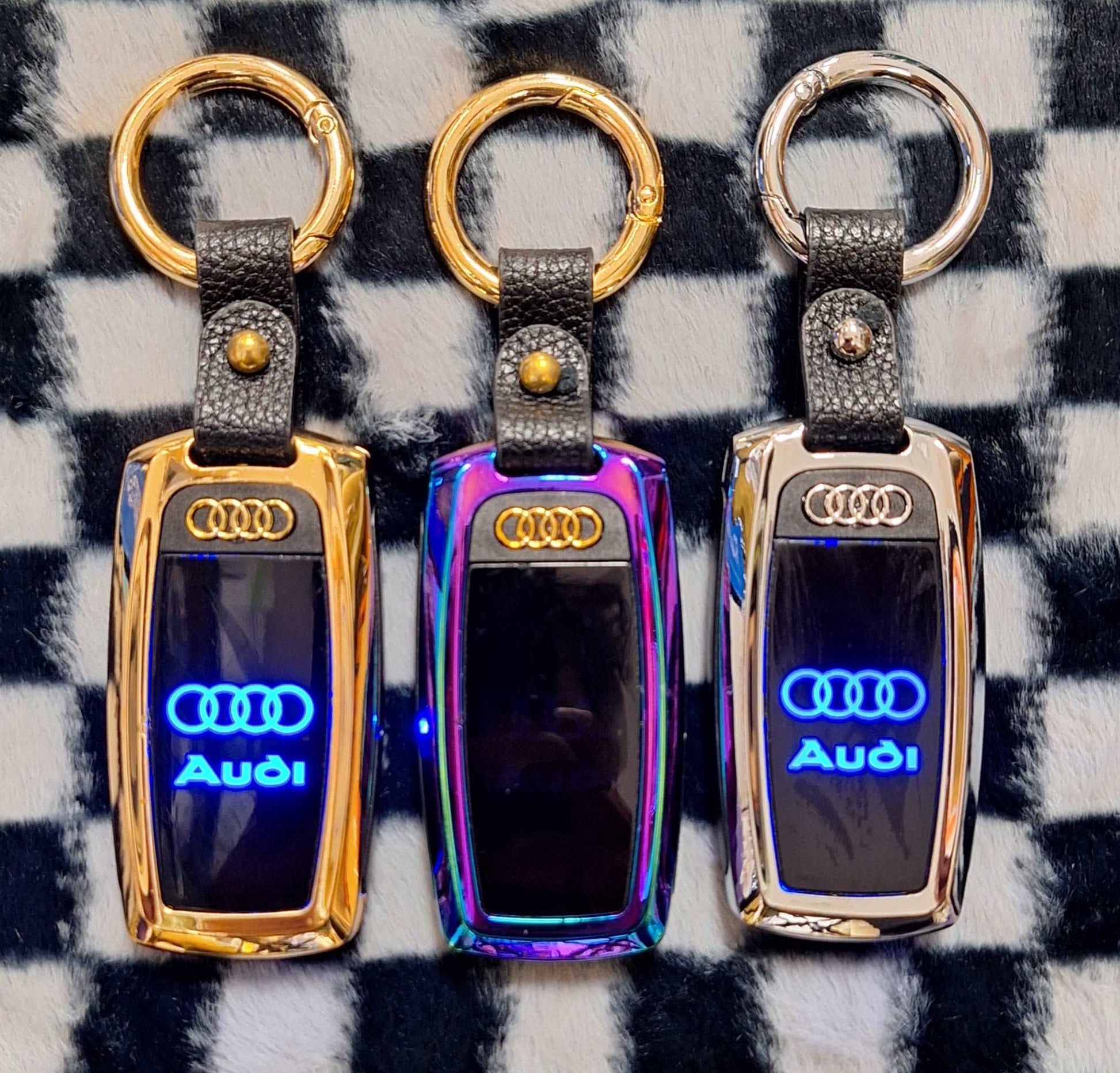 4 in 1 Rechargeable USB Lighter - Audi Logo - Torch, Lighter, Compass and Logo