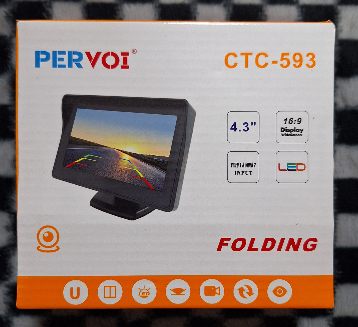 Pervoi 4.3 inch LED Car Monitor