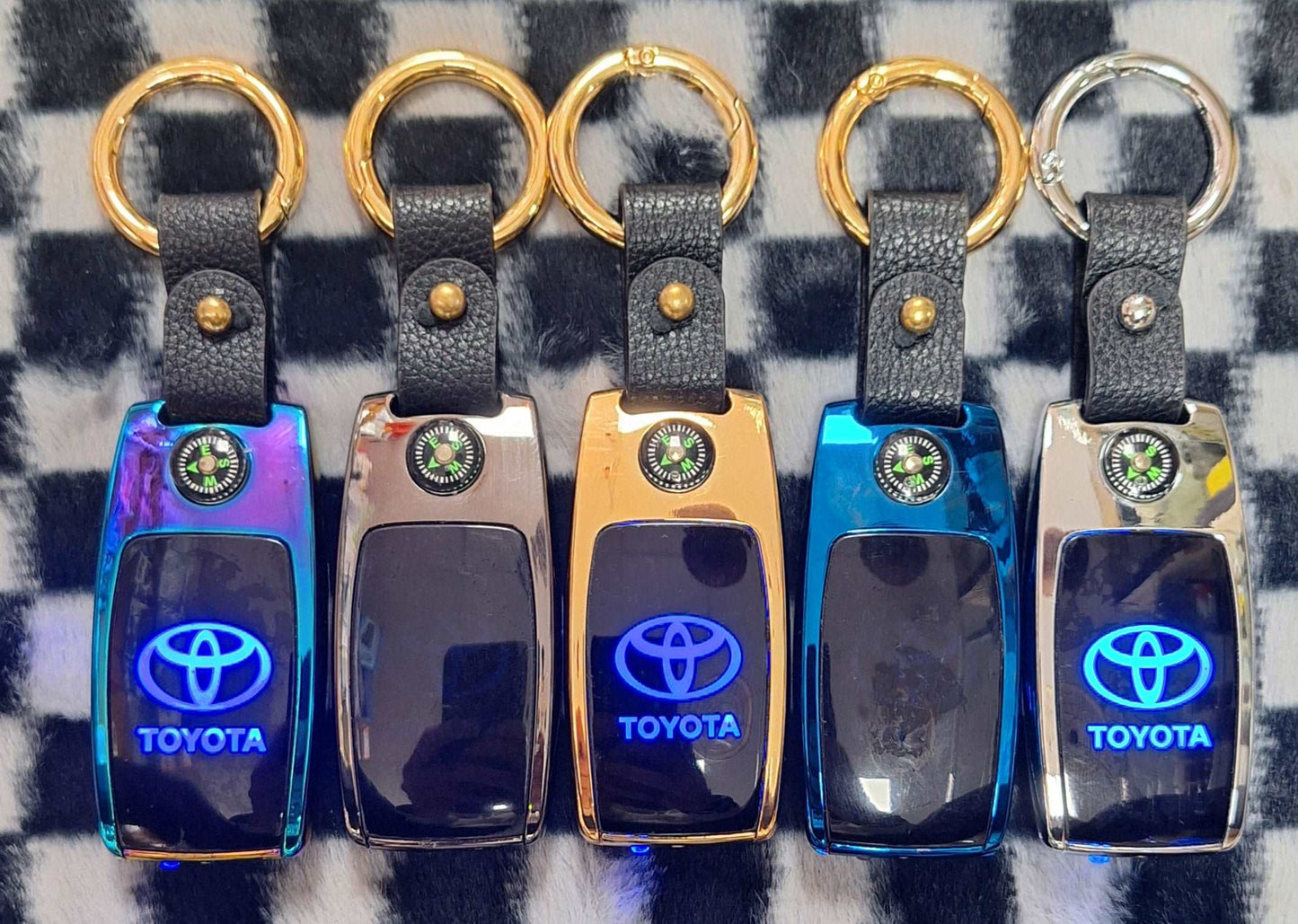 4 in 1 Rechargeable USB Lighter - Toyota Logo - Torch, Lighter, Compass and Logo