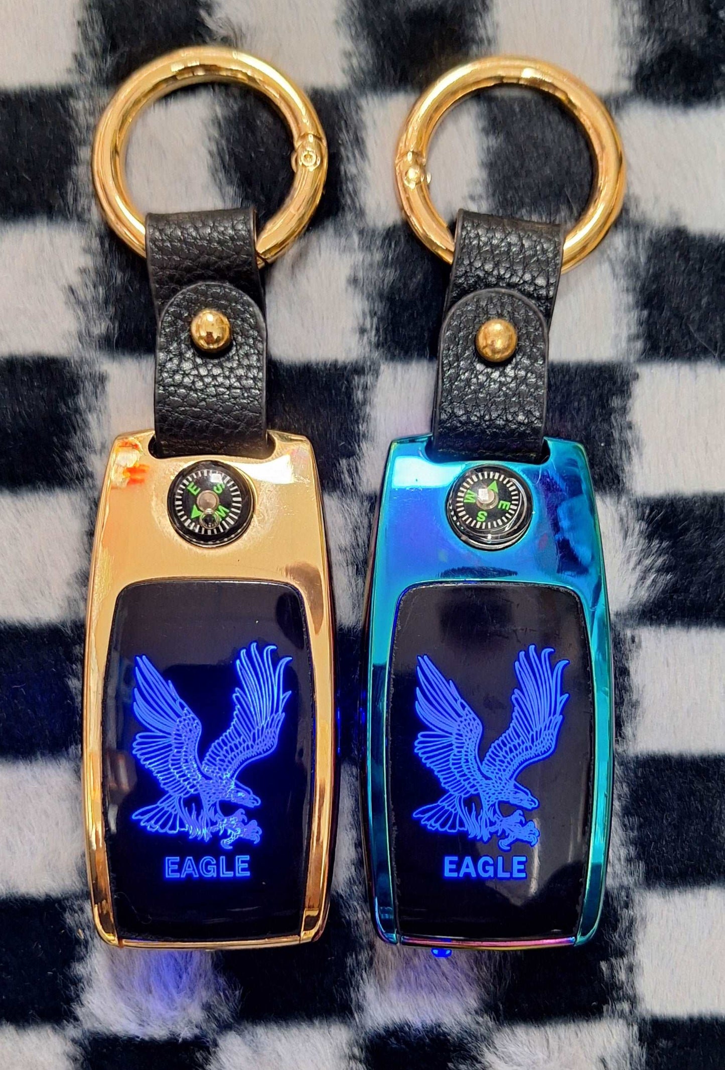 4 in 1 Rechargeable USB Lighter - Eagle Logo - Torch, Lighter, Compass and Logo