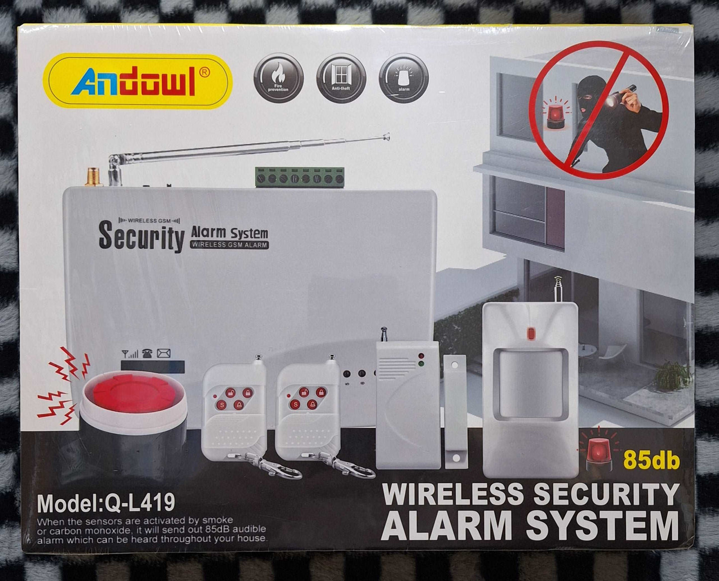 Andowl 86db Wireless Security Alarm System