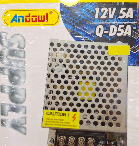 Andowl Q-D5A AC220 to DC12v 5 Amp Power Supply