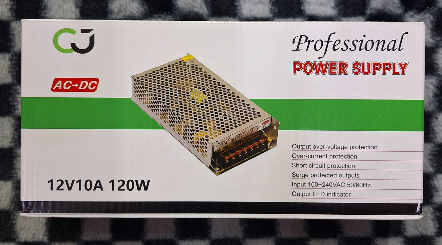 CJ 12V 10A 120W AC-DC Power Supply