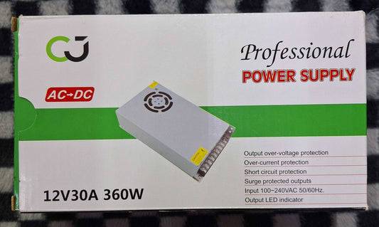 CJ 12V 30A 360W AC-DC Power Supply