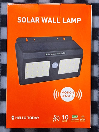 Hello Today 10 Watt Motion Sensor Solar Wall Lamp