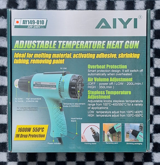 AIYI Adjustable Temperature Heat Gun - 1600W