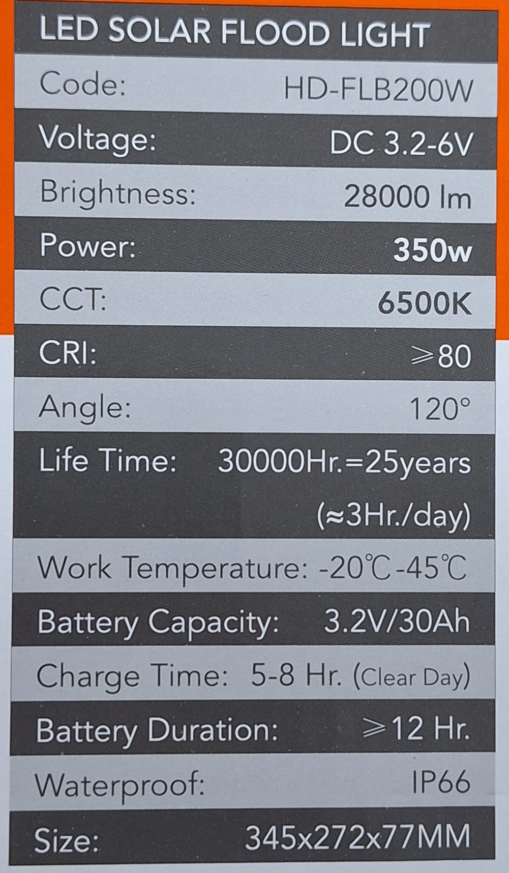 Hello Today Remote Controlled 350w Solar Outdoor Flood Light With Panel