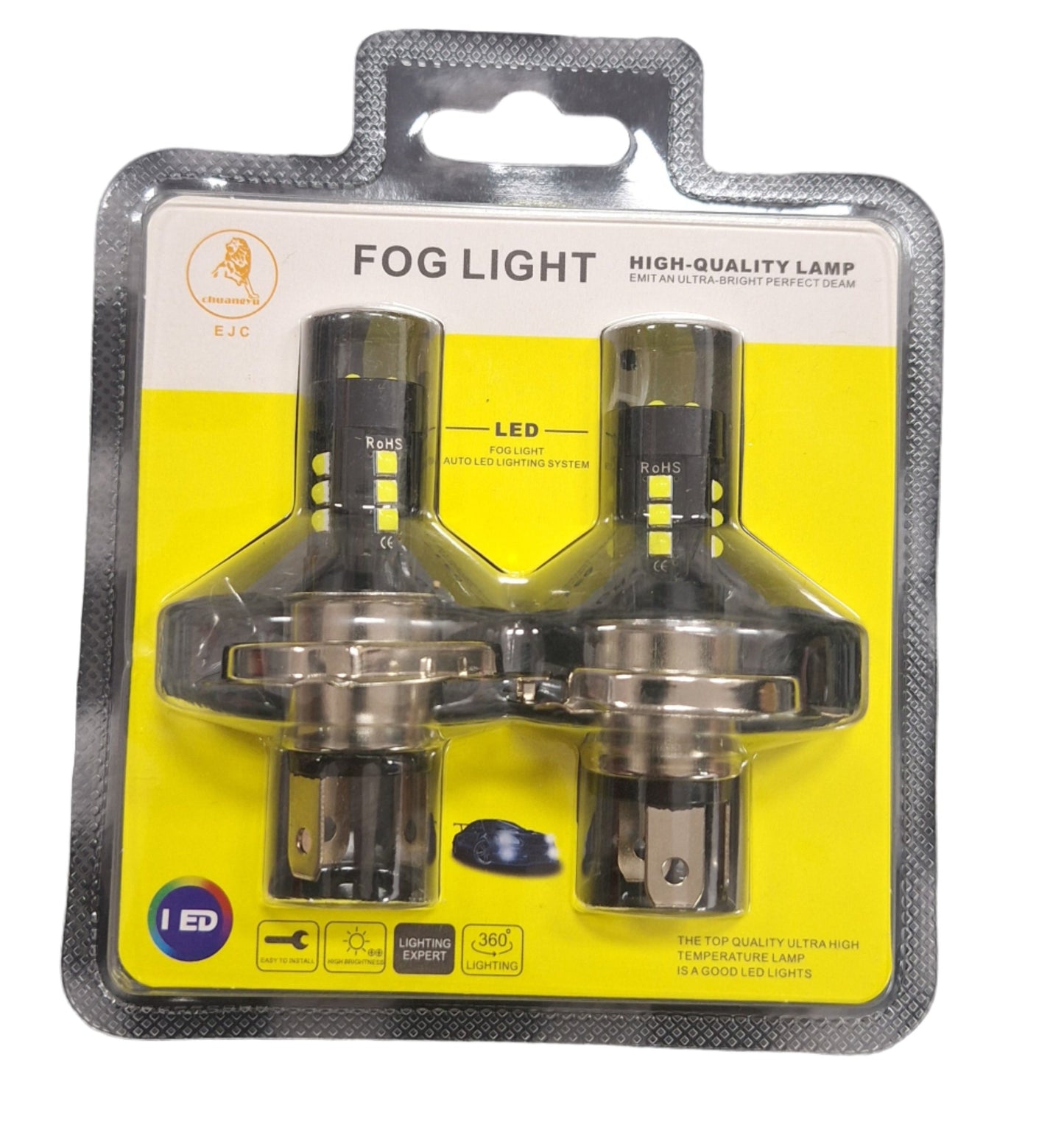 H4 High Quality LED Fog Light Set 12V/24V