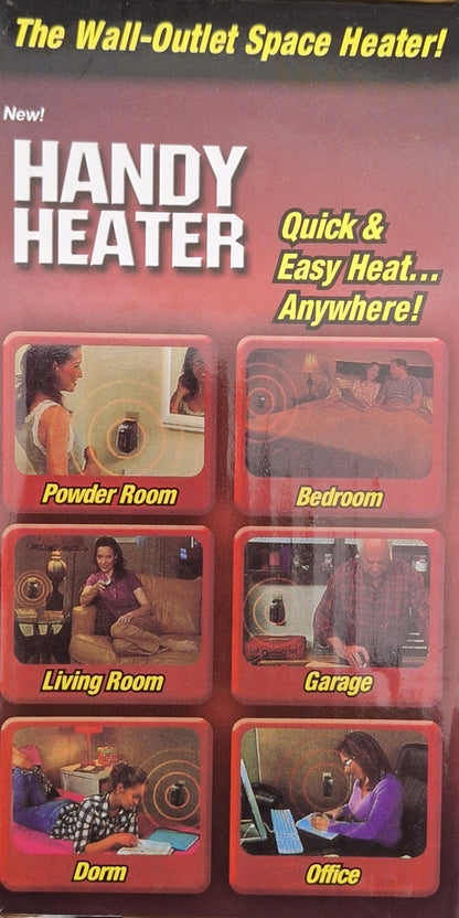 Handy Heater 400 Watts Wall Outlet Space Saving Heater