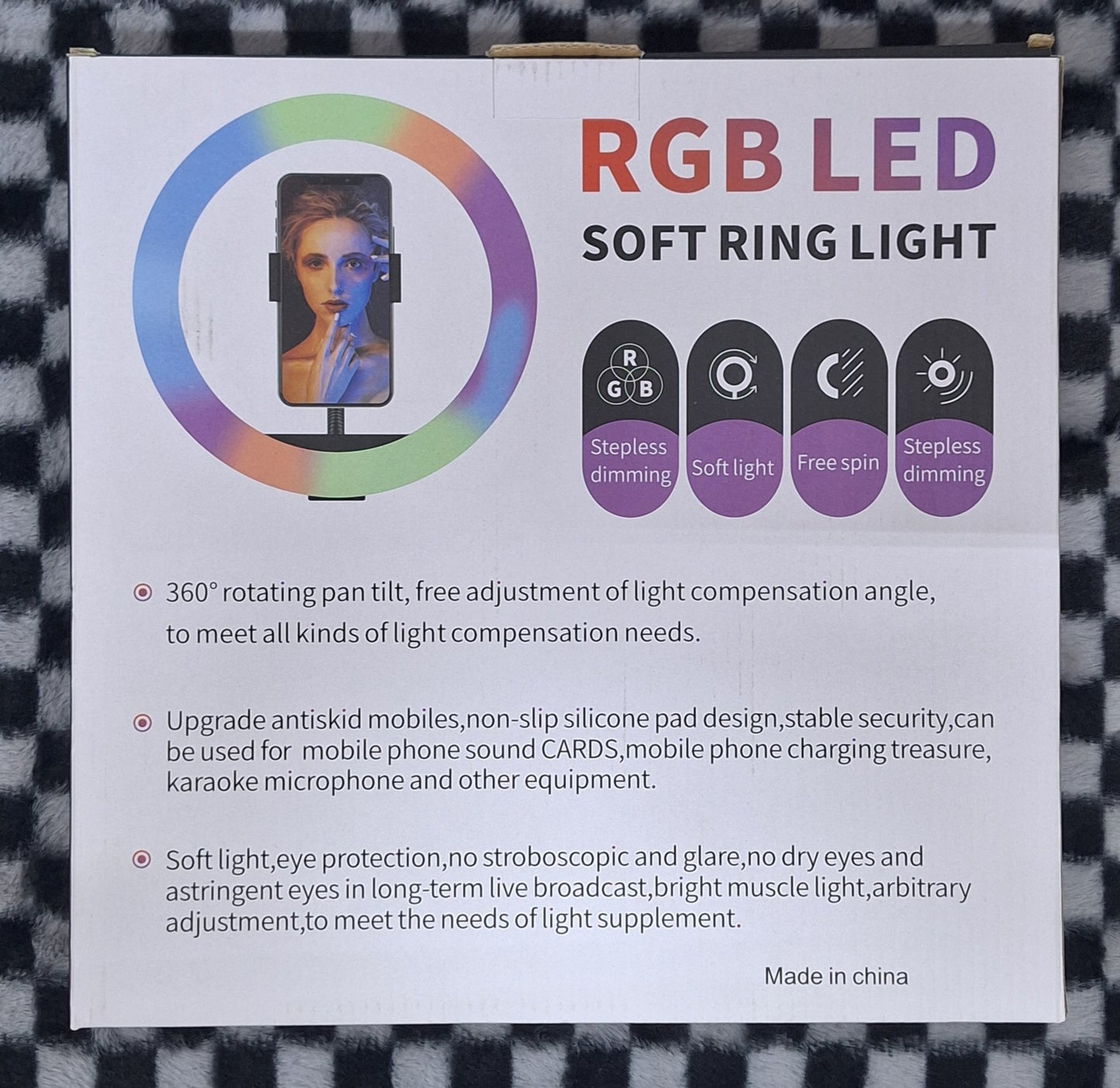 RGB LED Soft Ring Light MJ30 - 12inch