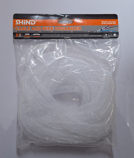 Shind Flexible Cable and Wire Organizer 12mm - 5m length