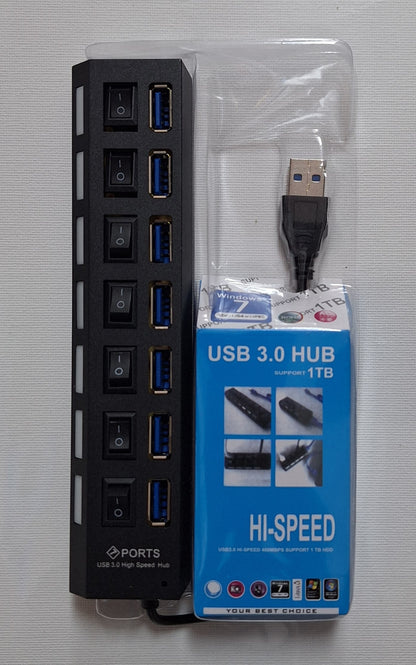 7 Port High Speed USB 3.0 Hub