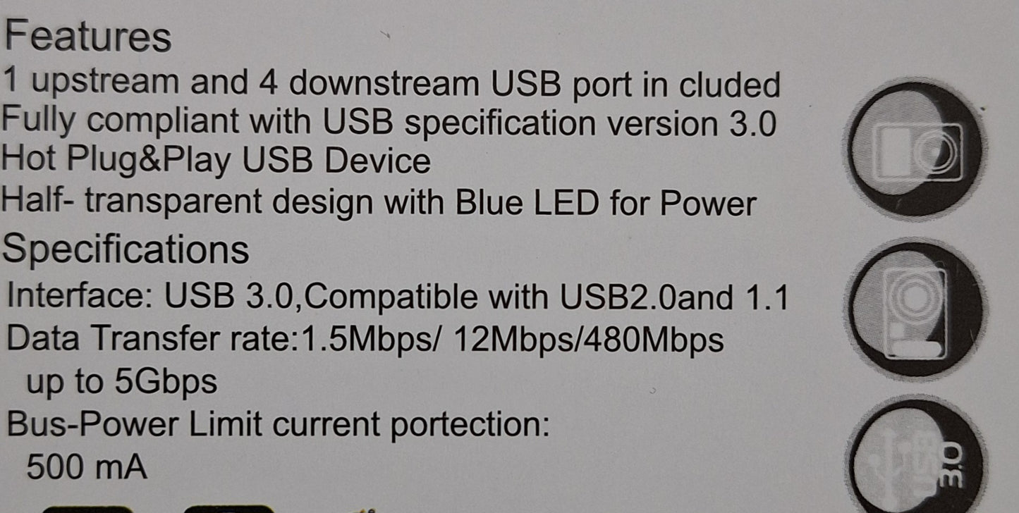 7 Port High Speed USB 3.0 Hub