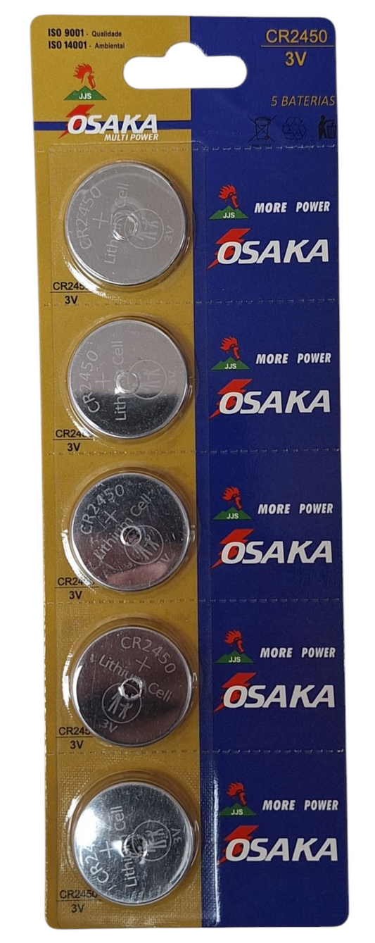 5pc Osaka CR2450 3V Batteries