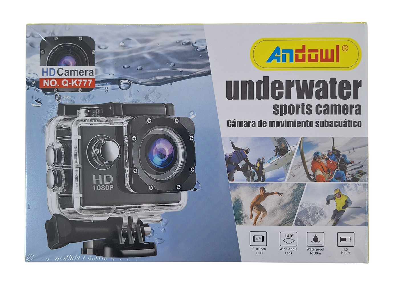 Andowl HD Underwater Sports Camera - 1080p