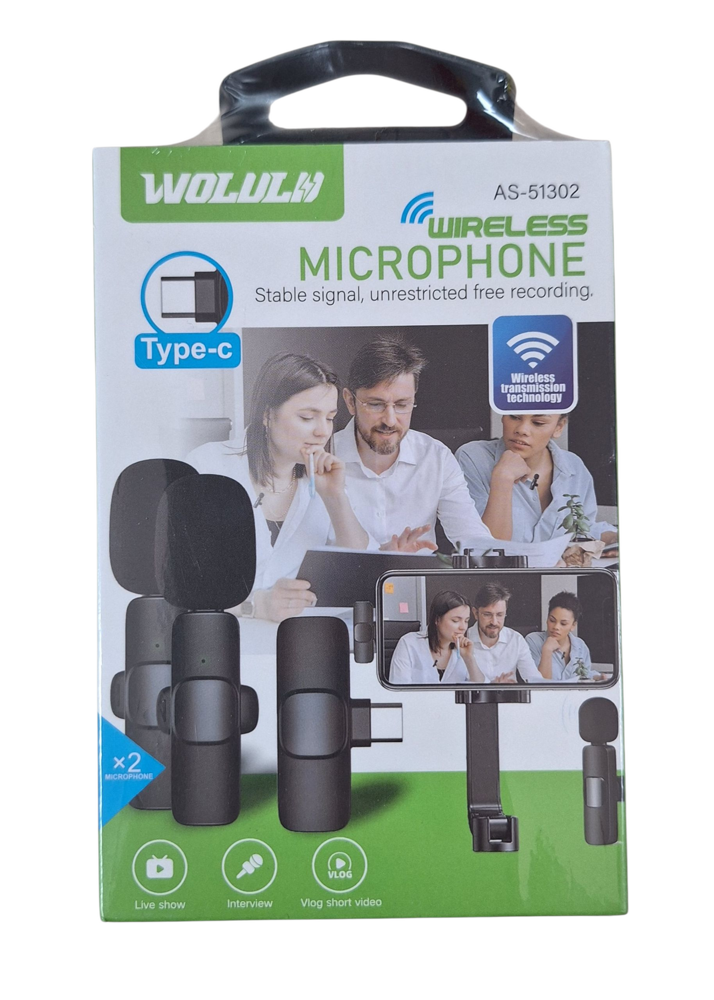 Professional Wireless Lavalier Microphone - Type C