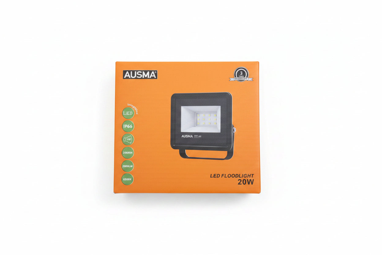 Ausma 20w LED Floodlight 6500k IP66