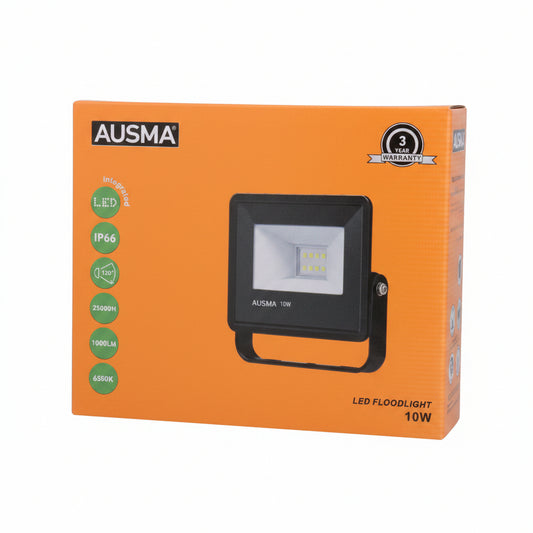 Ausma 10w LED Floodlight 6500k IP66
