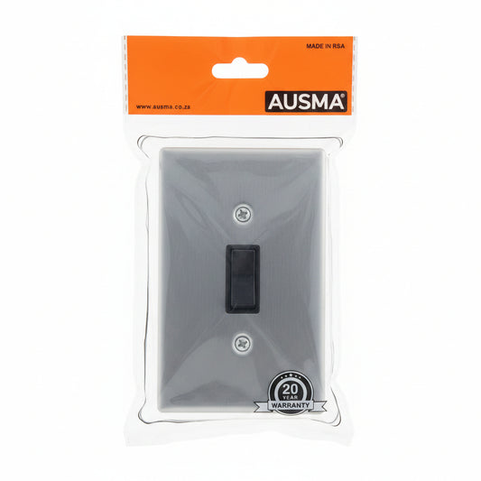 Ausma Steel 1 Lever Wall Switch