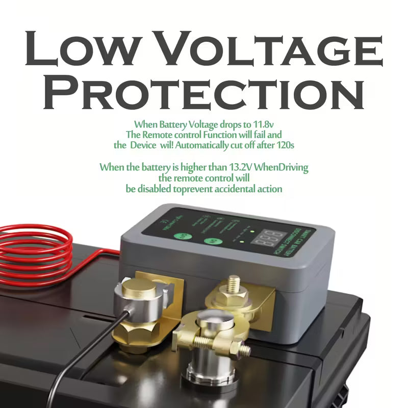 Automatic 12V DC Battery Disconnect Switch