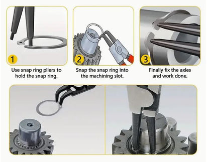 225pcs C-Clips External Fixing Ring Kit