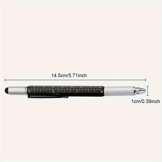 Hexagonal 7-in-1 Multifunction Stylus Pen