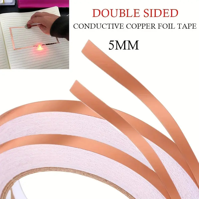 1 Roll of Premium Single-Sided Copper Foil Tape