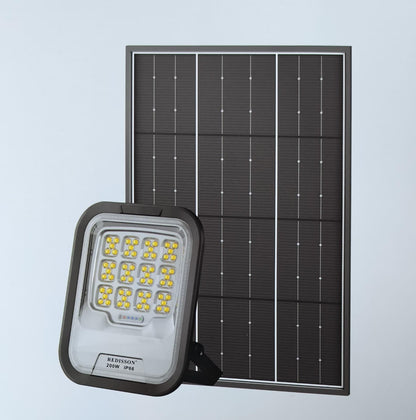 Redisson 200Watt SOLAR Outdoor LED Flood Light - Powerful and Sustainable Lighting Solution - Electromann SA