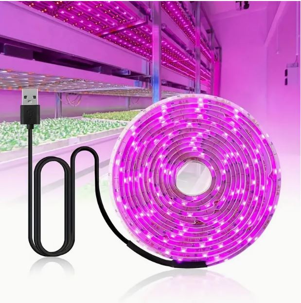 2M USB Plant Growth Light Strip, Full Spectrum