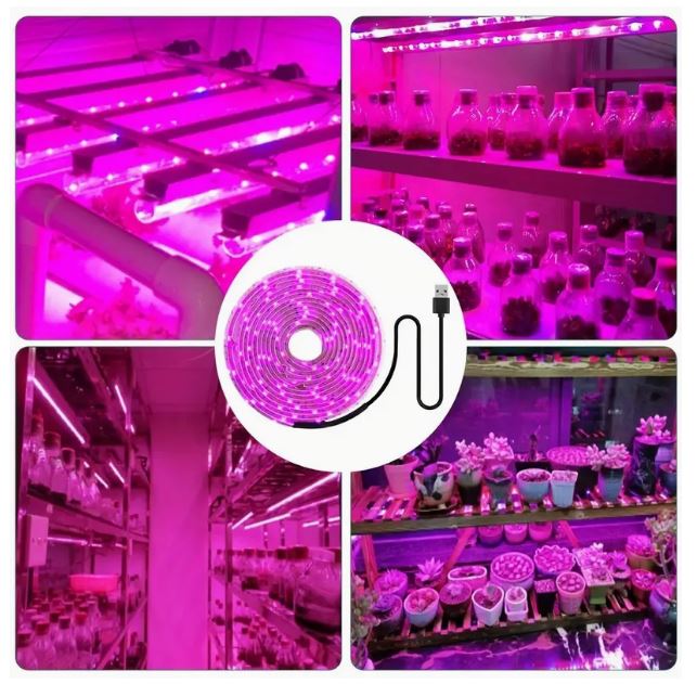 2M USB Plant Growth Light Strip, Full Spectrum