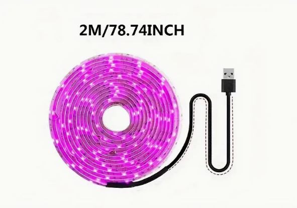 2M USB Plant Growth Light Strip, Full Spectrum